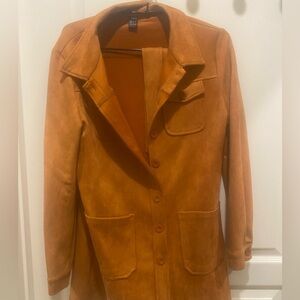 Faux suede jacket